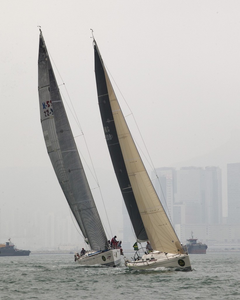 Rolex China Sea Race 2012 - Orient Express and Xena ©  RHKYC/Guy Nowell http://www.guynowell.com/