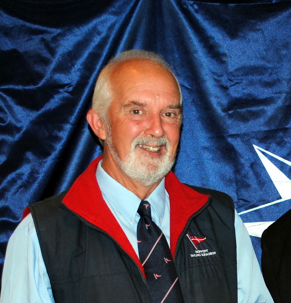 DSS Commodore Ron Bugg now also a life member of his club - Derwent Sailing Squadron Winter Series 2012 photo copyright Rob Cruse taken at  and featuring the  class