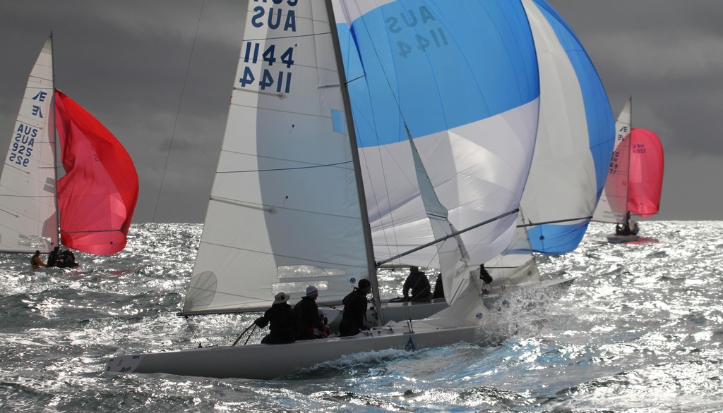 David Healey - ADCO Etchells Australasian Winter Championship 2012 Day 2 photo copyright Etchells Australasian Winter Media http://www.mooetchells.yachting.org.au/ taken at  and featuring the  class