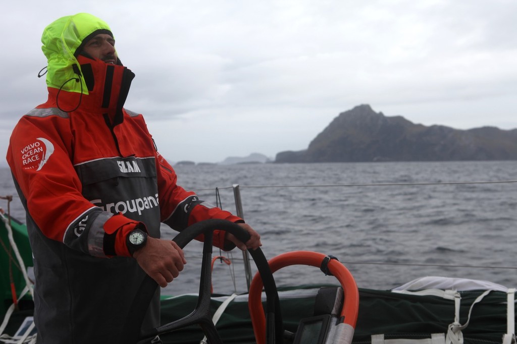 Day 12 - Franck Cammas rounding Cape Horn for the second time of his life - Leg 5 - Volvo Ocean Race 2011-12 photo copyright Yann Riou/Groupama Sailing Team /Volvo Ocean Race http://www.cammas-groupama.com/ taken at  and featuring the  class
