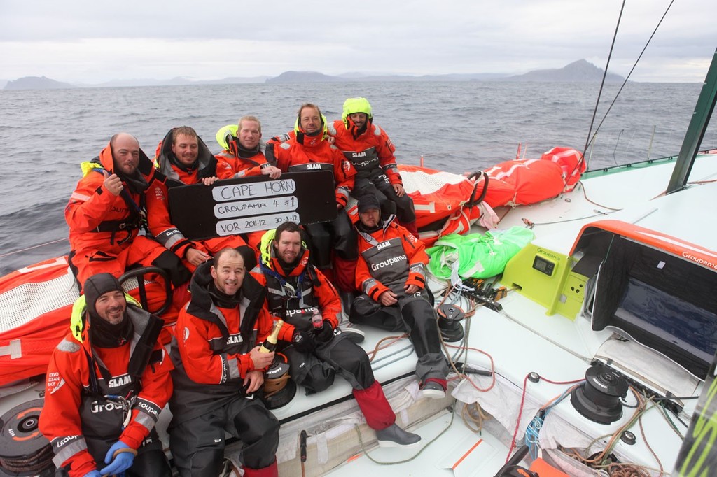 Day 12 - Groupama 4 rounds Cape Horn - souvenir pics - Leg 5 - Volvo Ocean Race 2011-12 photo copyright Yann Riou/Groupama Sailing Team /Volvo Ocean Race http://www.cammas-groupama.com/ taken at  and featuring the  class