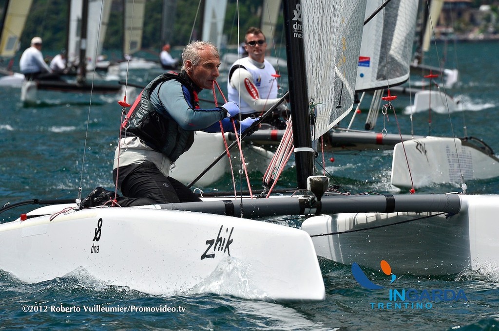 Mike Drummond - European A-class Championships, June 2012, Lake Garda (ITA) photo copyright SW taken at  and featuring the  class