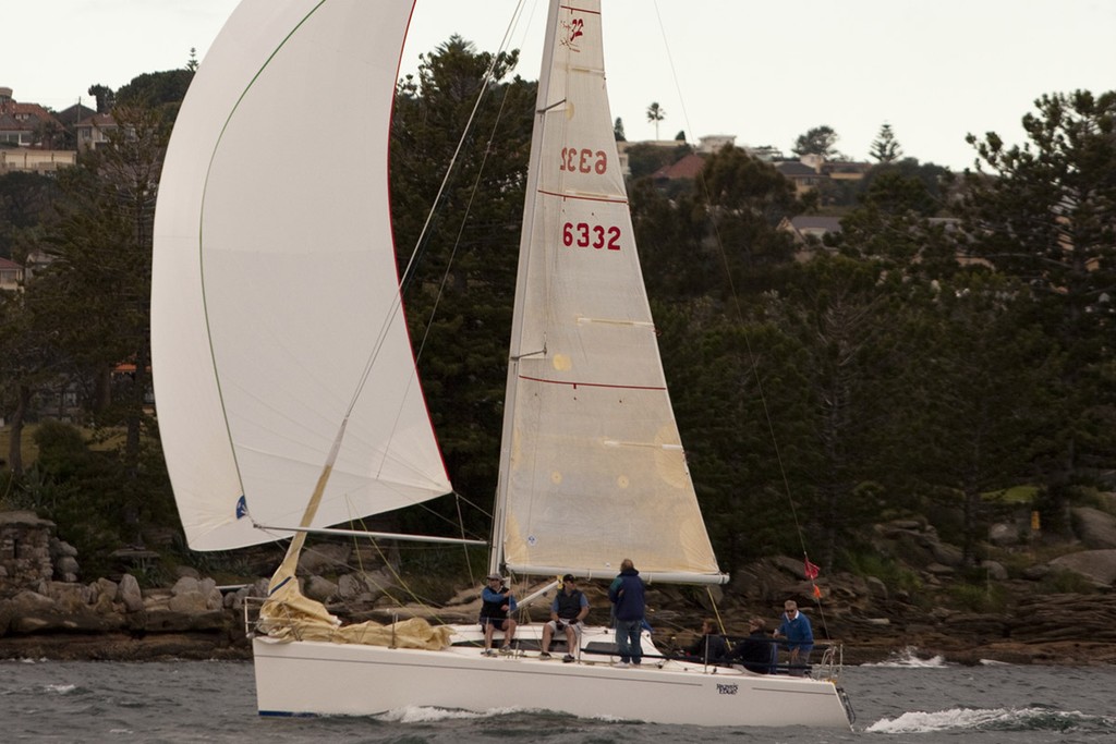 Everything went right for Ray Stone's Razors Edge - Audi Winter Series 2012 photo copyright David Brogan www.sailpix.com.au taken at  and featuring the  class