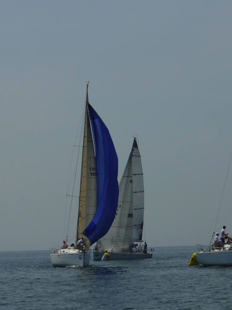 Cutting it close at the Windward mark - Toronto & Area Hospice Regatta (TAHR) &copy; Dave McGuire