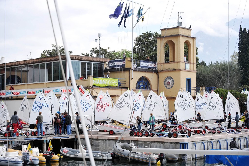 Garda Optimist Meeting &copy; Giovanni De Sandre/ Fraglia Vela Riva http://www.fragliavelariva.it