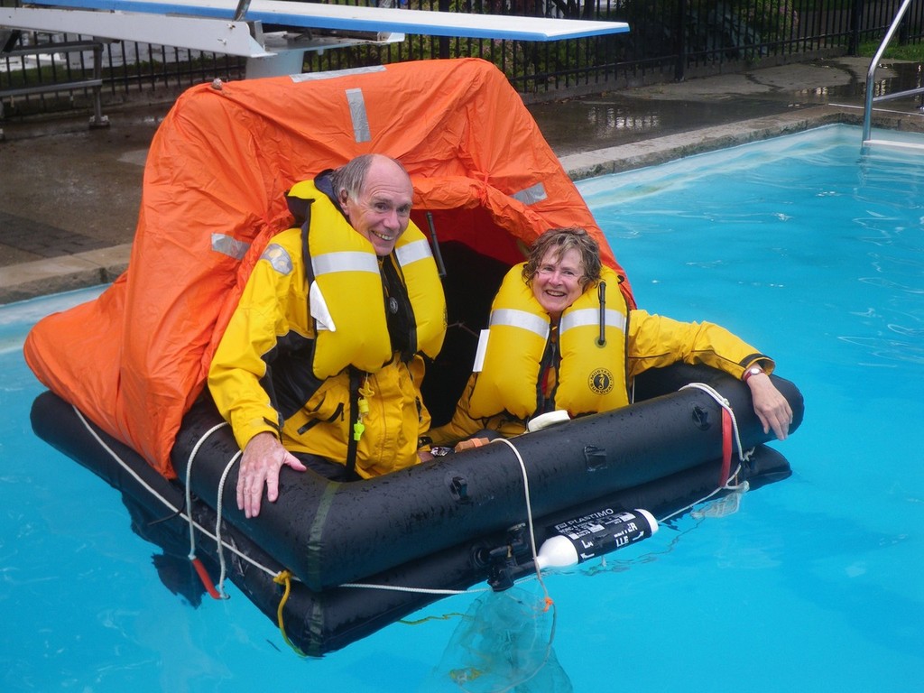 RCYC’s David Medhurst and Eva Innes enjoyed their time in the pool! © Guy Perrin http://sail-world.com