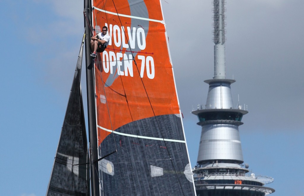 Wind spotting on the Pro Am Race Day - Volvo Ocean Race 2012 © Crosbie Lorimer http://www.crosbielorimer.com