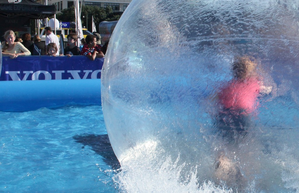 The Water Bubbles were popular with the kids - Volvo Ocean Race 2012 © Crosbie Lorimer http://www.crosbielorimer.com
