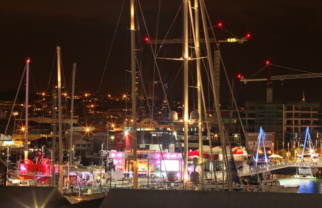 The Race Village at night - Volvo Ocean Race 2012 © Crosbie Lorimer http://www.crosbielorimer.com