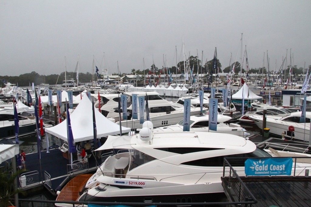 Despite rainy weather, the boat show offers attractions and activities for all  © Rosalie Taylor