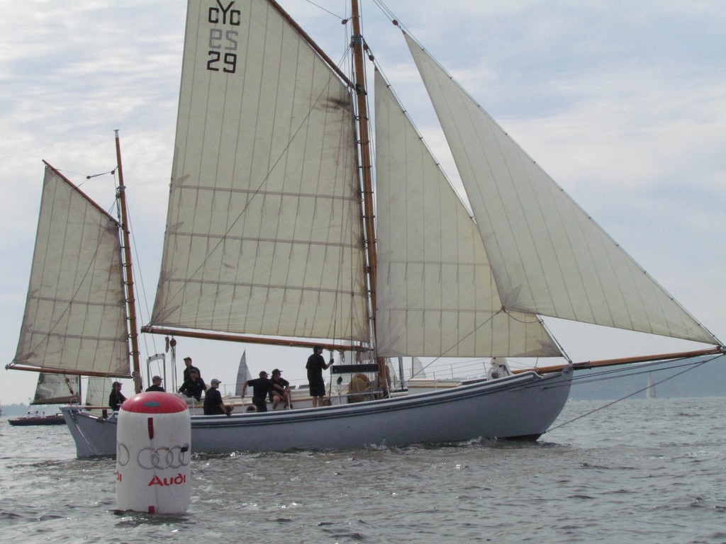 Kathleen Gillett competing in the Great Veterans Race. Credit CYCA Staff - CYCA's Great Veterans Race - Audi Winter Series 2012 photo copyright CYCA Staff - copyright taken at  and featuring the  class