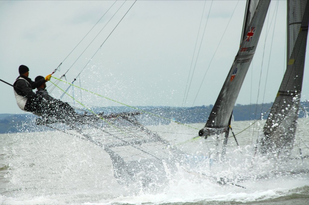 LED - Round 2, Day 1, UK 18ft Skiff Grand Prix 2012 © Declan O'Riordan & Eddie Aldridge