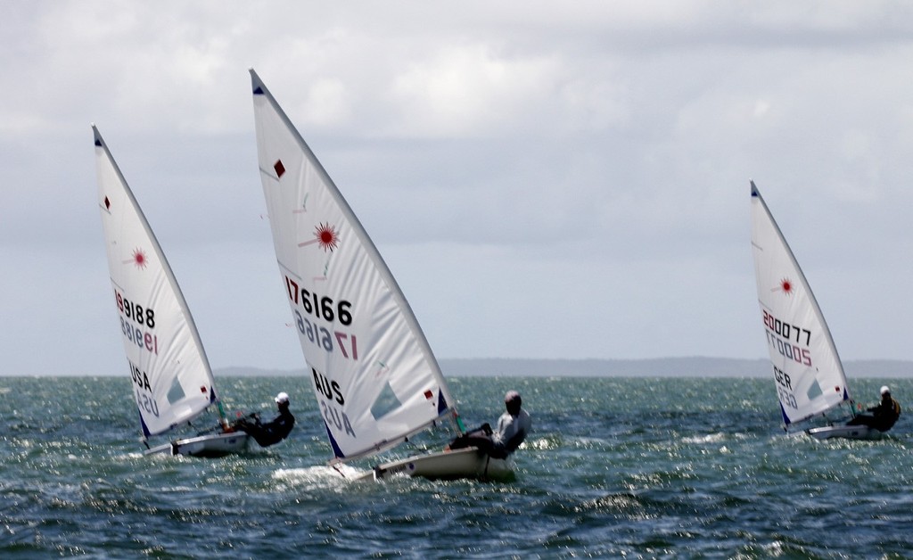 Laser Masters Radial Worlds upwind photo copyright Laser Masters Worlds Media 2012 http://www.lasersailing.com.au taken at  and featuring the  class