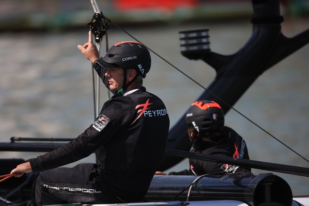 Loïck Peyron, skipper Energy Team - America’s Cup World Series Venice 2012 photo copyright ACEA - Photo Gilles Martin-Raget http://photo.americascup.com/ taken at  and featuring the  class