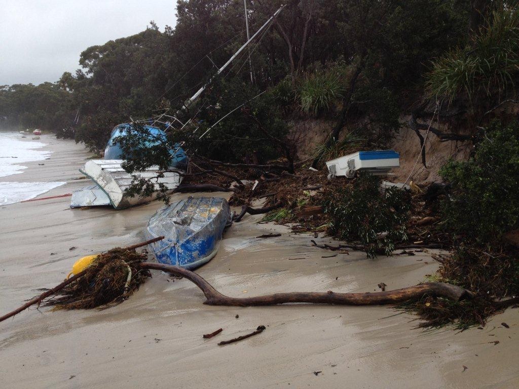 Storm Damage - NSW South Coast photo copyright Marine Rescue NSW http://www.marinerescuensw.com,.au taken at  and featuring the  class