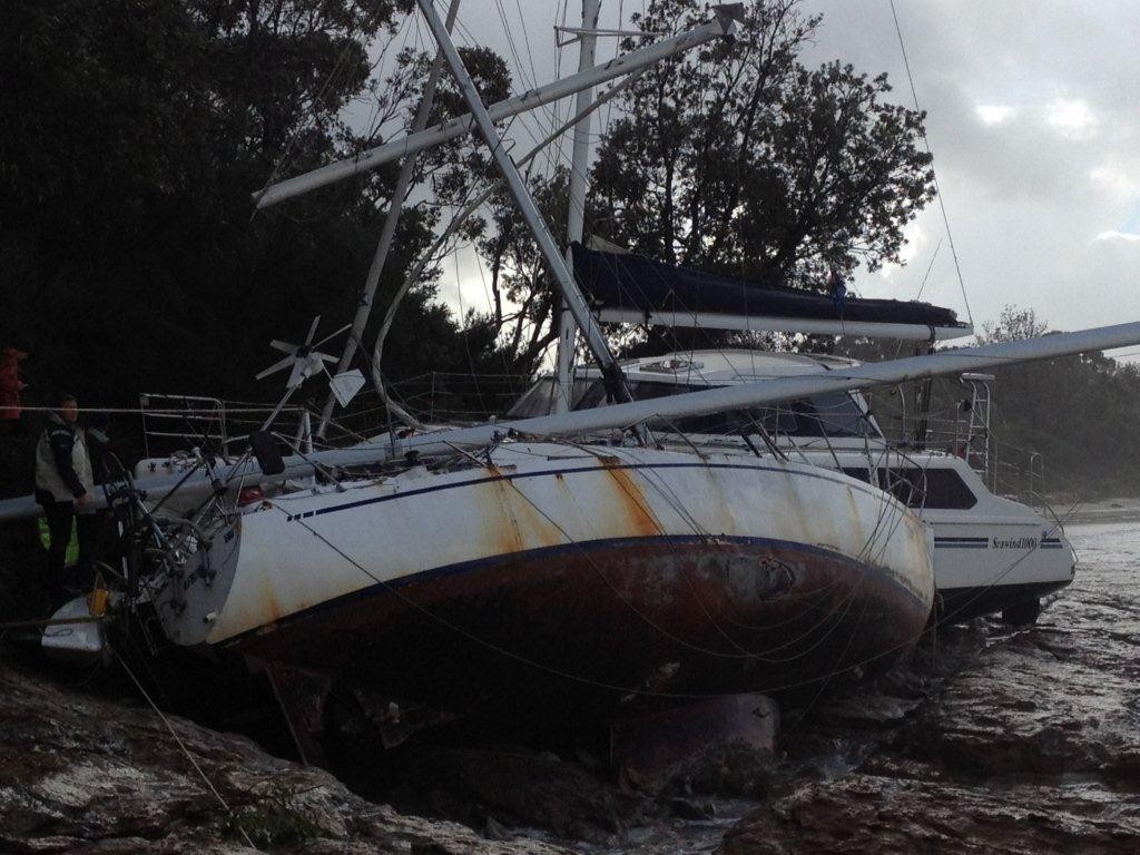 Storm Damage - NSW South Coast photo copyright Marine Rescue NSW http://www.marinerescuensw.com,.au taken at  and featuring the  class