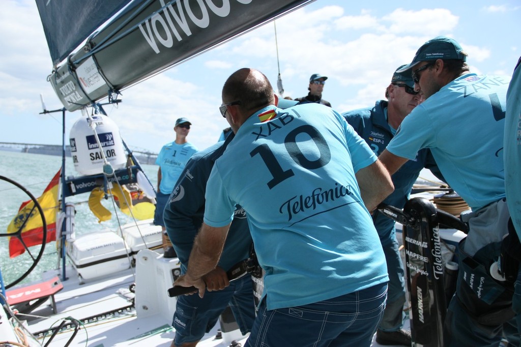Telefonica - Volvo Auckland Stopover, Practice Race photo copyright Richard Gladwell www.photosport.co.nz taken at  and featuring the  class