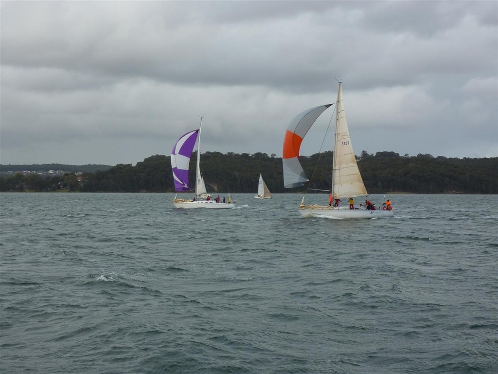 Match racing in the NS38's - 2011 Northshore Nationals at Lake Macquarie photo copyright Rod Mackay taken at  and featuring the  class