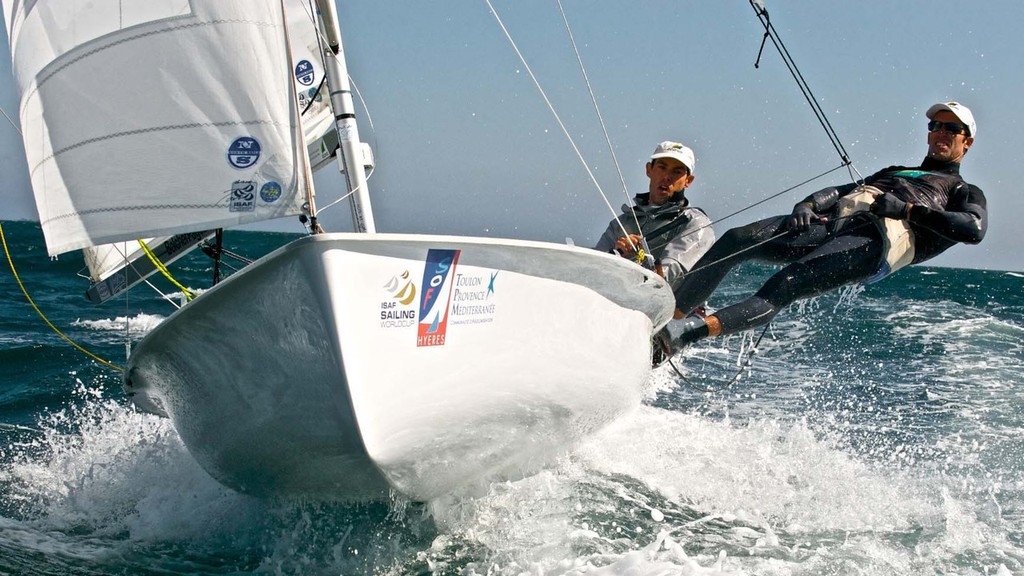 Mathew Belcher and Malcolm Page in Spain - Photo Victor Kovalenko - 470 World Championship 2012 photo copyright  Victor Kovalenko taken at  and featuring the  class