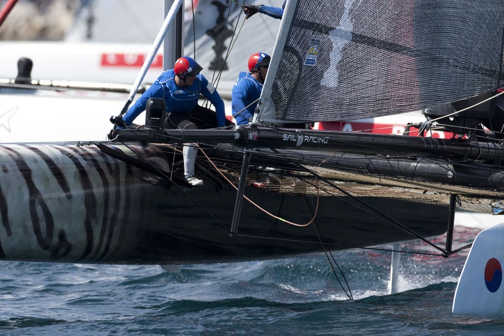 Team Korea - America’s Cup World Series Naples 2012 - Race day 2 © ACEA - Photo Gilles Martin-Raget http://photo.americascup.com/