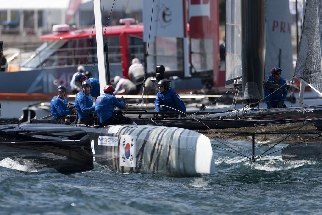 Team Korea - America’s Cup World Series Naples 2012 - Race day 2 © ACEA - Photo Gilles Martin-Raget http://photo.americascup.com/