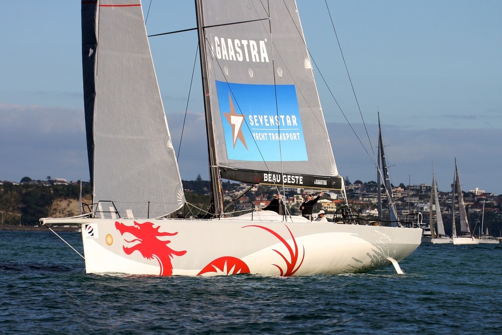 Beau Geste pictured just after the start of the Evolution Sails Sail Noumea 2012 race &copy; Richard Gladwell www.photosport.co.nz