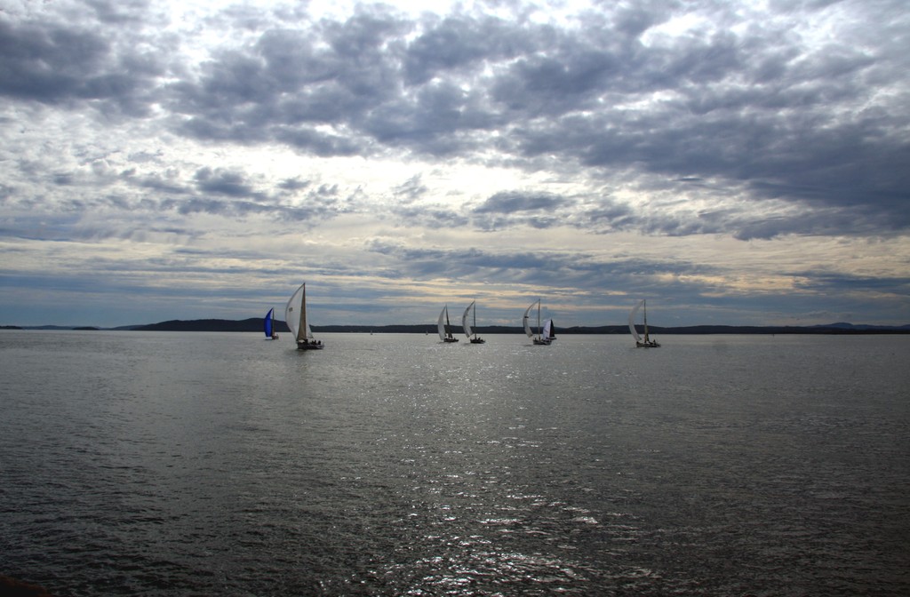 Spinnakers. Performance Racing fleet on Sail Port Stephens 2012 day 7 photo copyright Sail Port Stephens Event Media taken at  and featuring the  class