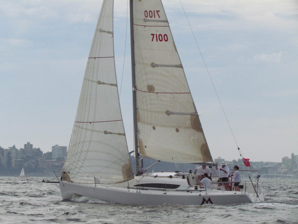 Plum White skippered M to a win in Div A non-spinnaker. Credit CYCA Staff - CYCA's Great Veterans Race - Audi Winter Series 2012 photo copyright CYCA Staff - copyright taken at  and featuring the  class