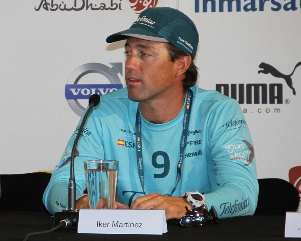 Iker Martinez speaking at todays Media Conference in the Volvo Ocean Race photo copyright Richard Gladwell www.photosport.co.nz taken at  and featuring the  class