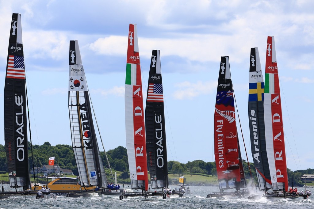 26/06/2012,Newport(USA,RI), 34th America's Cup, America's Cup World Series Newport 2012, Official Training day 1 - Opening press conference photo copyright ACEA - Photo Gilles Martin-Raget http://photo.americascup.com/ taken at  and featuring the  class