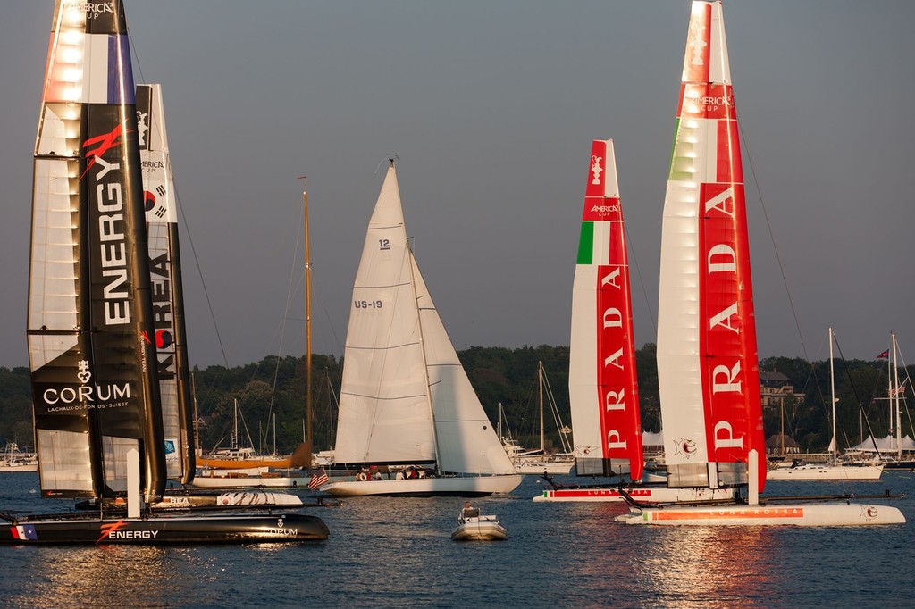 29/06/2012, Newport (USA,RI), 34th America's Cup, America's Cup World Series  Newport 2012, Racing Day 2 photo copyright ACEA - Photo Gilles Martin-Raget http://photo.americascup.com/ taken at  and featuring the  class