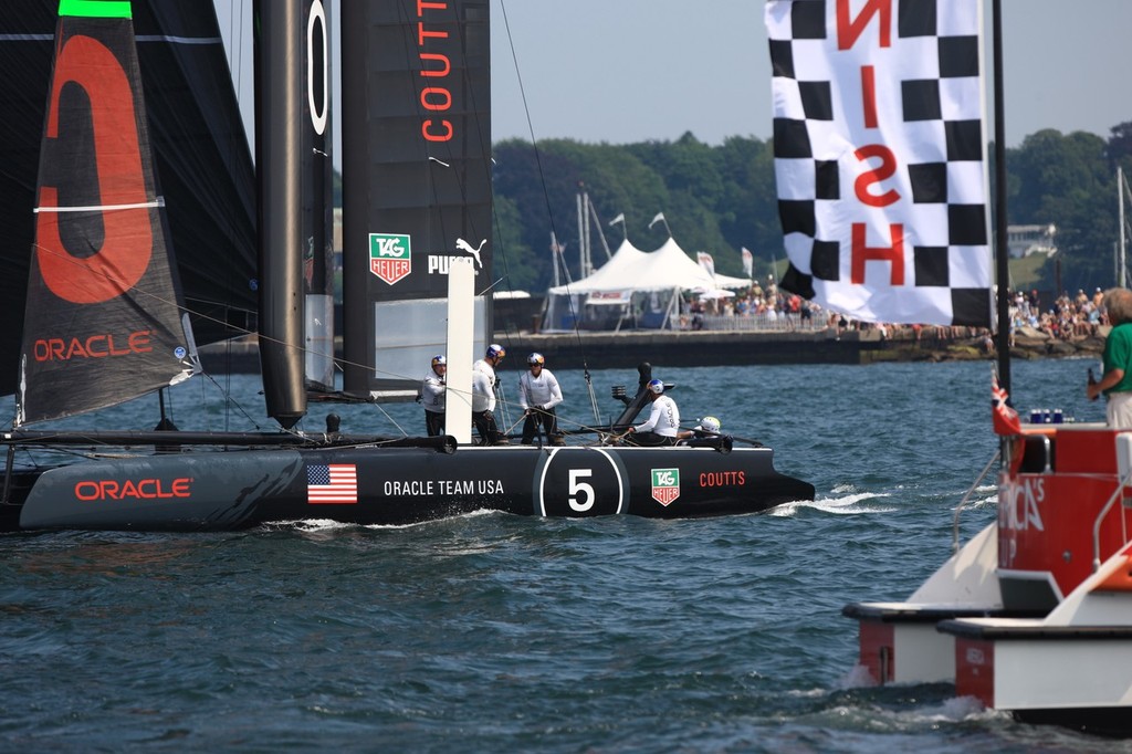 01/07/2012,Newport(USA,RI), 34th America's Cup, America's Cup World Series Newport 2012, Final Race Day photo copyright ACEA - Photo Gilles Martin-Raget http://photo.americascup.com/ taken at  and featuring the  class