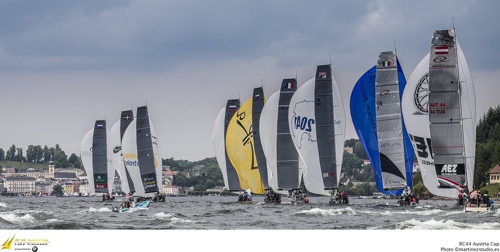 RC44 Austria Cup 2012 - Racing downwind &copy; MartinezStudio.es http://www.rc44.com