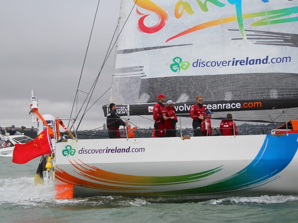 Team Sanya will be looking to end the 2011-12 Volvo Ocean Race with a good showing in the final InPort Race, Galway, Ireland © Richard Gladwell www.photosport.co.nz