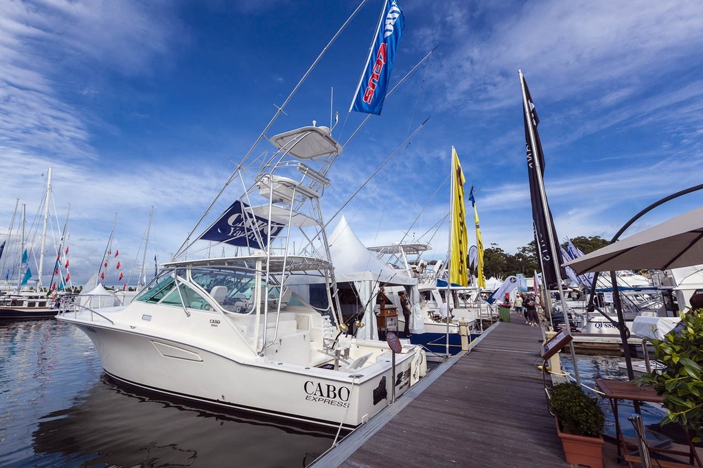 Marina - Sanctuary Cove International Boat Show 2012 photo copyright Mark Burgin taken at  and featuring the  class