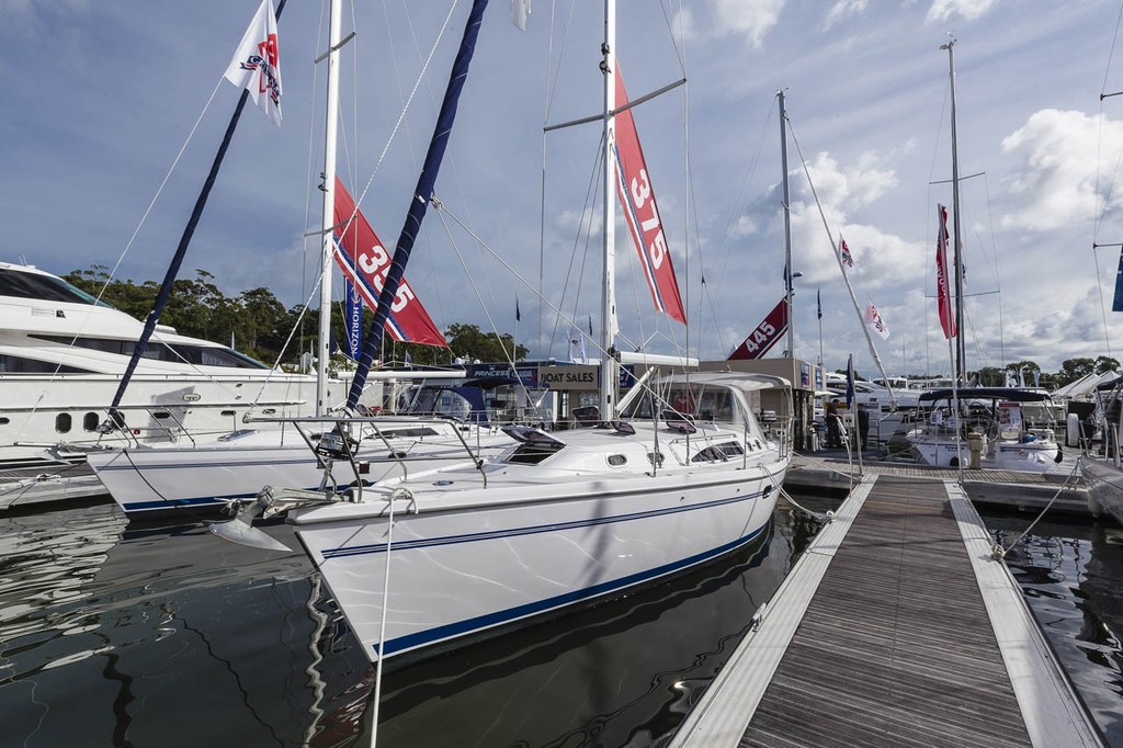 Marina - Sanctuary Cove International Boat Show 2012 photo copyright Mark Burgin taken at  and featuring the  class