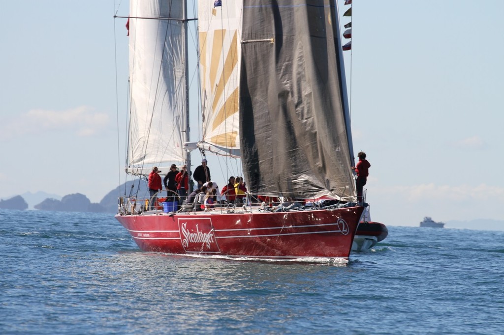 Steinlager 2 enters the Hauraki Gulf for the first time in 22 years, May 5, 2012 photo copyright Richard Gladwell www.photosport.co.nz taken at  and featuring the  class