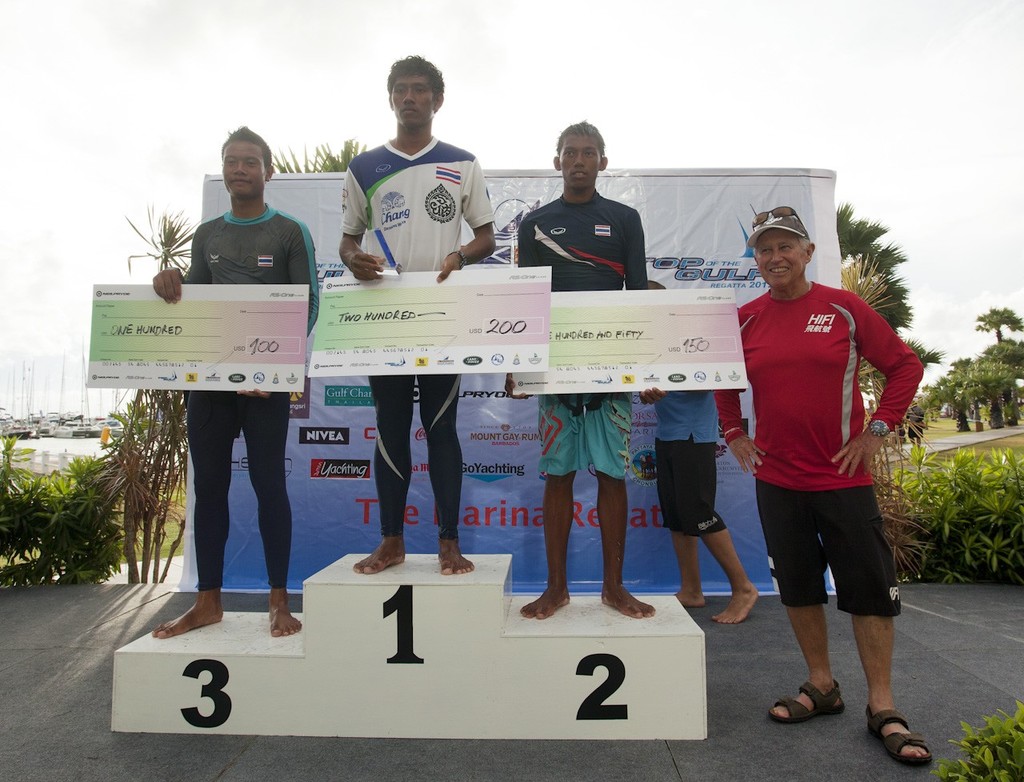 NeilPryde Racing Series - Top of the Gulf Regatta 2012. Handing out the prizes. © Guy Nowell/Top of the Gulf