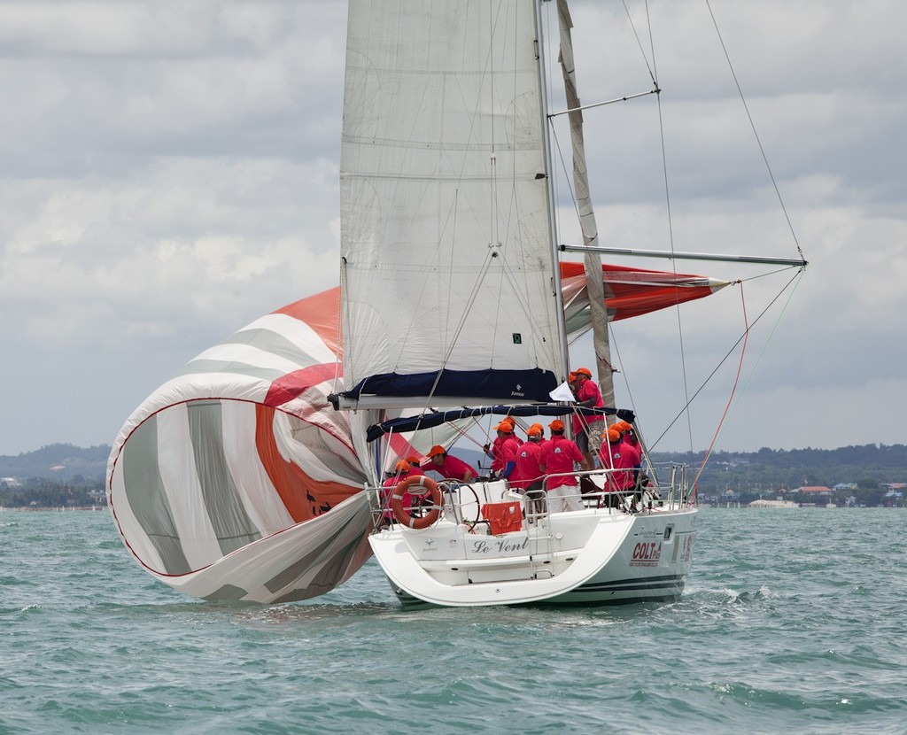 Top of the Gulf Regatta 2012 - Le Vent experiments with a spinnaker hoist © Guy Nowell/Top of the Gulf