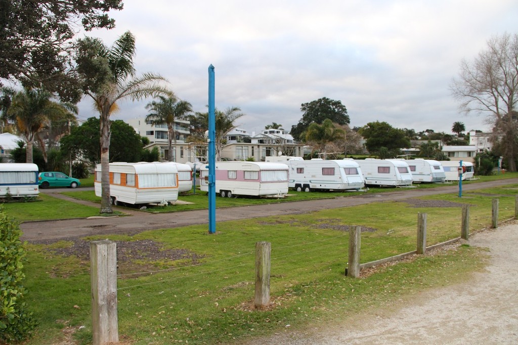 Takapuna Camping Ground in its present state. photo copyright Richard Gladwell www.photosport.co.nz taken at  and featuring the  class