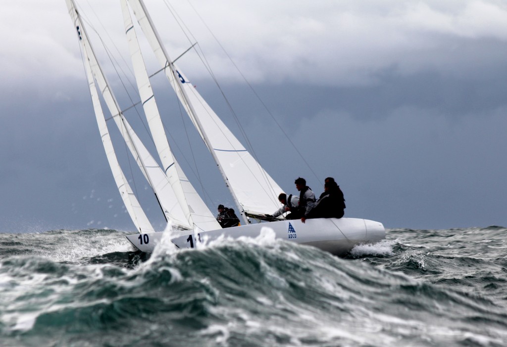 Tom King (10) and Mark Thornburrow (11) - ADCO Etchells Australasian Winter Championship photo copyright Etchells Australasian Winter Media http://www.mooetchells.yachting.org.au/ taken at  and featuring the  class