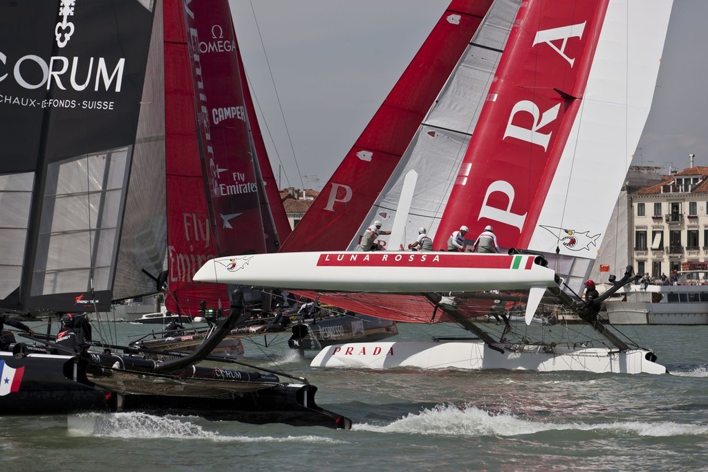 18/05/2012 - Venice (ITA) - 34th America's Cup - America's Cup World Series Venice 2012 - Racing Day 2 photo copyright ACEA - Photo Gilles Martin-Raget http://photo.americascup.com/ taken at  and featuring the  class