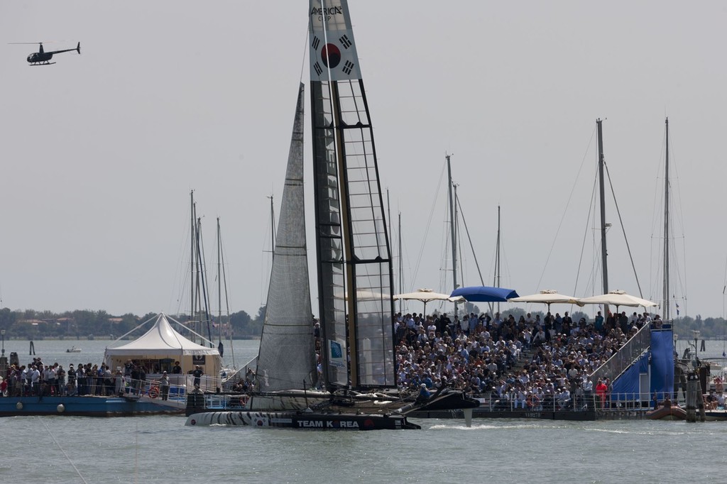 18/05/2012 - Venice (ITA) - 34th America's Cup - America's Cup World Series Venice 2012 - Racing Day 2 photo copyright ACEA - Photo Gilles Martin-Raget http://photo.americascup.com/ taken at  and featuring the  class