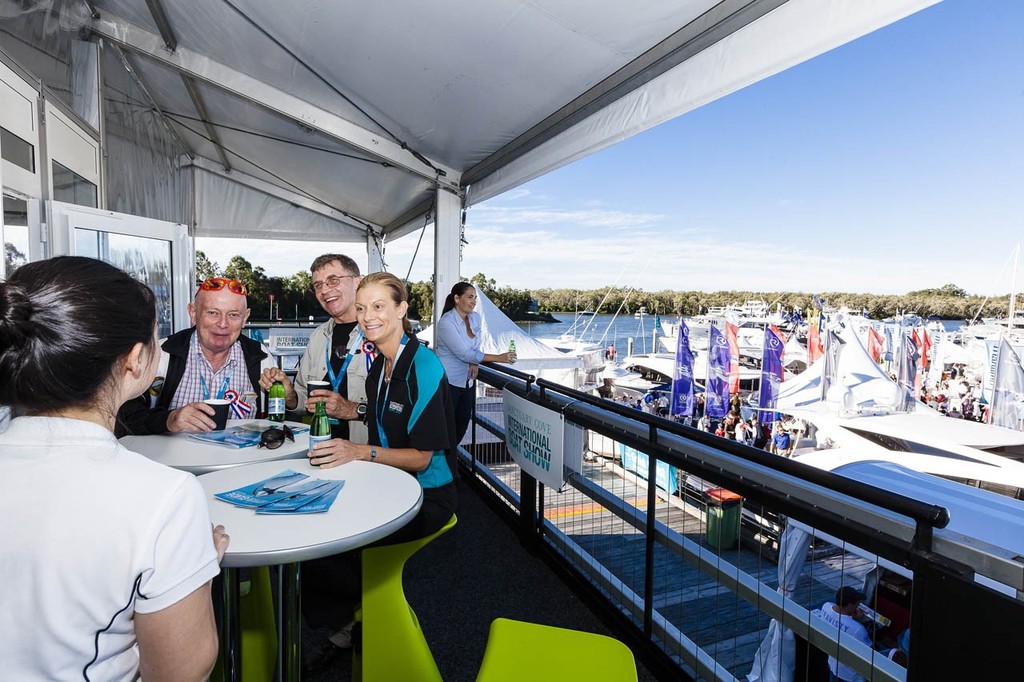 VIP & Media Centre - Sanctuary Cove International Boat Show 2012 photo copyright Mark Burgin taken at  and featuring the  class