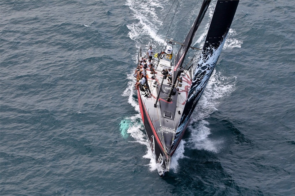 1st place PUMA Ocean Racing powered by BERG, skippered by Ken Read from the USA, power towards the finish line of leg 6 from Itajai, Brazil, to Miami, USA, during the Volvo Ocean Race 2011-12. (Credit: IAN ROMAN/Volvo Ocean Race) photo copyright Ian Roman/Volvo Ocean Race http://www.volvooceanrace.com taken at  and featuring the  class