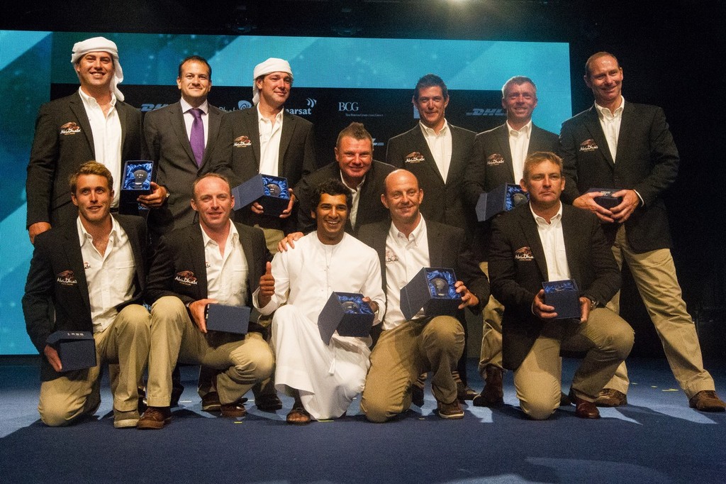 Abu Dhabi Ocean Racing, skippered by Ian Walker from the UK, are awarded fifth place for the Volvo Ocean Race 2011-12, at the Prize Giving Ceremony in Galway, Ireland., during the Volvo Ocean Race 2011-12. (Credit: IAN ROMAN/Volvo Ocean Race) photo copyright Ian Roman/Volvo Ocean Race http://www.volvooceanrace.com taken at  and featuring the  class