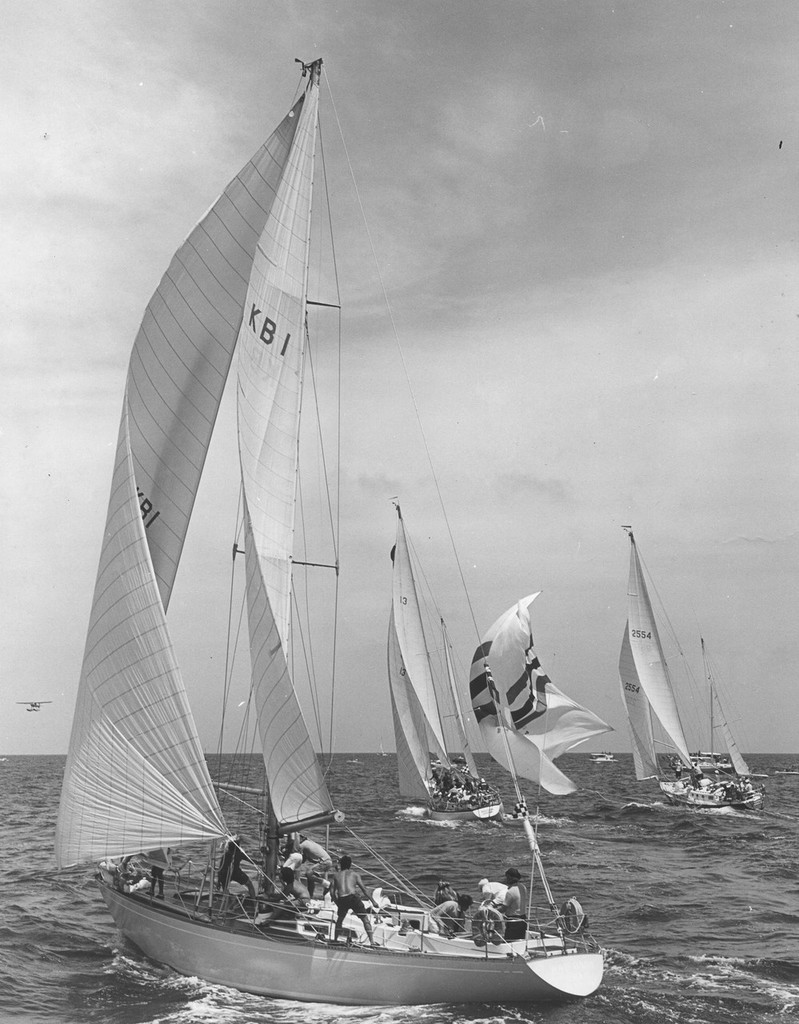  Warren Brown sailed this 'War Baby', an S&S Swan 48, in the 1972 Newport Bermuda Race. She is entered as a 'Bermuda' boat in the 2012 race renamed 'Patriot' under current owner Richard Isted - Newport Bermuda Race 2012 photo copyright Bermuda News Service photo taken at  and featuring the  class