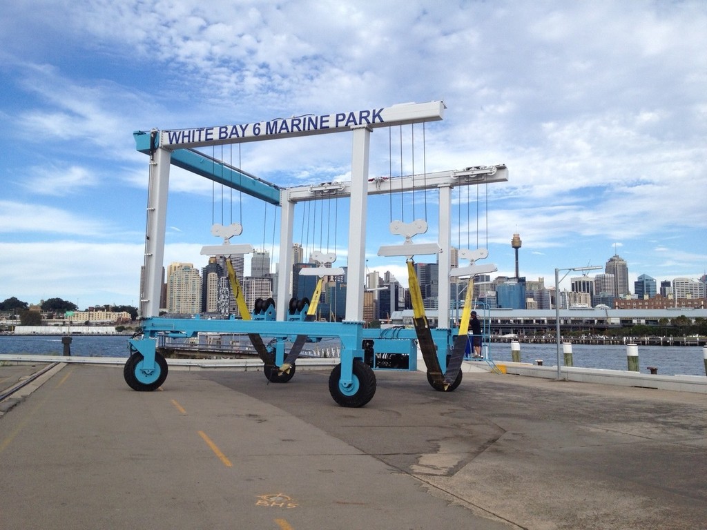 White Bay 6 Marine Park Travel Lift photo copyright Guy Bailey taken at  and featuring the  class