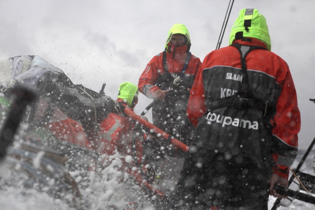 Day 9 - Pure speed on board Groupama 4 - Volvo Ocean Race 2011-12 Leg 7 &copy; Yann Riou/Groupama Sailing Team /Volvo Ocean Race http://www.cammas-groupama.com/