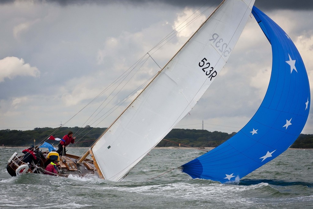 Panerai Classic Yacht Challenge 2012. <br />
Cereste broaching. <br />
Photo: Panerai/ Guido Cantini / Sea&See  © SW